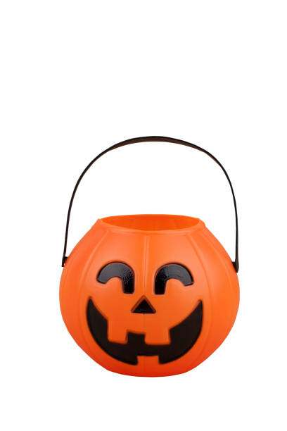 istock Halloween pumpkin isolated on white background 860786902