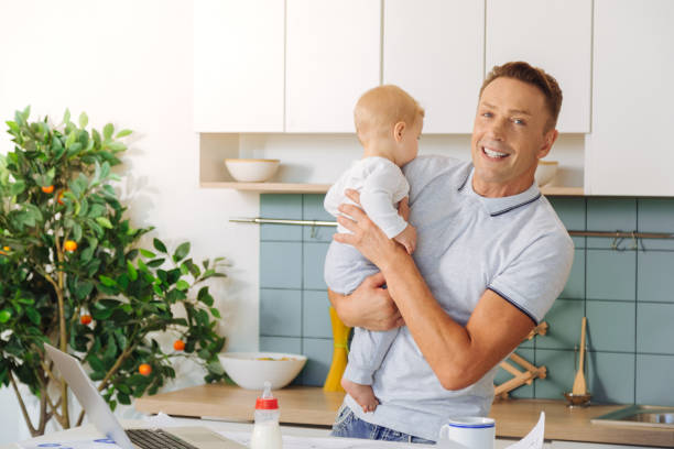 istock Positive delighted man looking at you 860789414