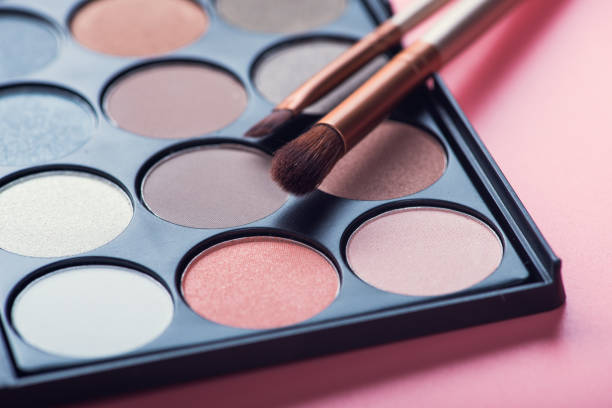 istock Makeup products brush and color palette 860789866
