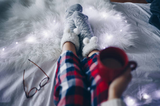 istock Cozy morning with coffee in the bed 860794560