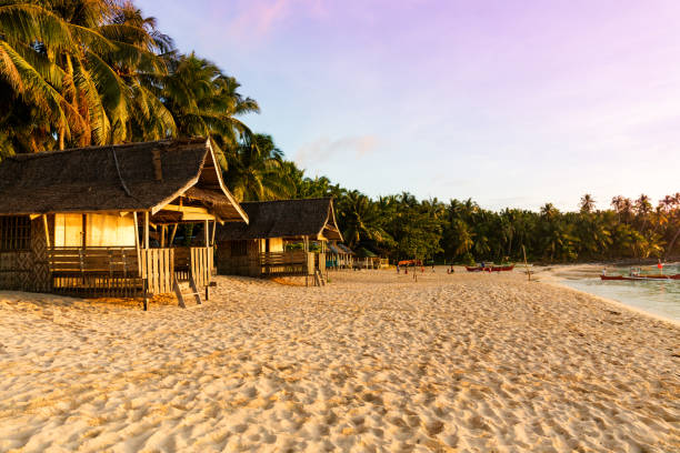 istock Beach hut on pristine tropical Philippine island 860794634