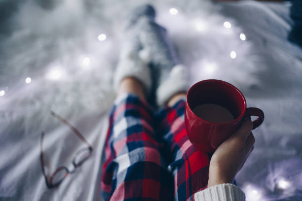istock Cozy morning with coffee in the bed 860795172