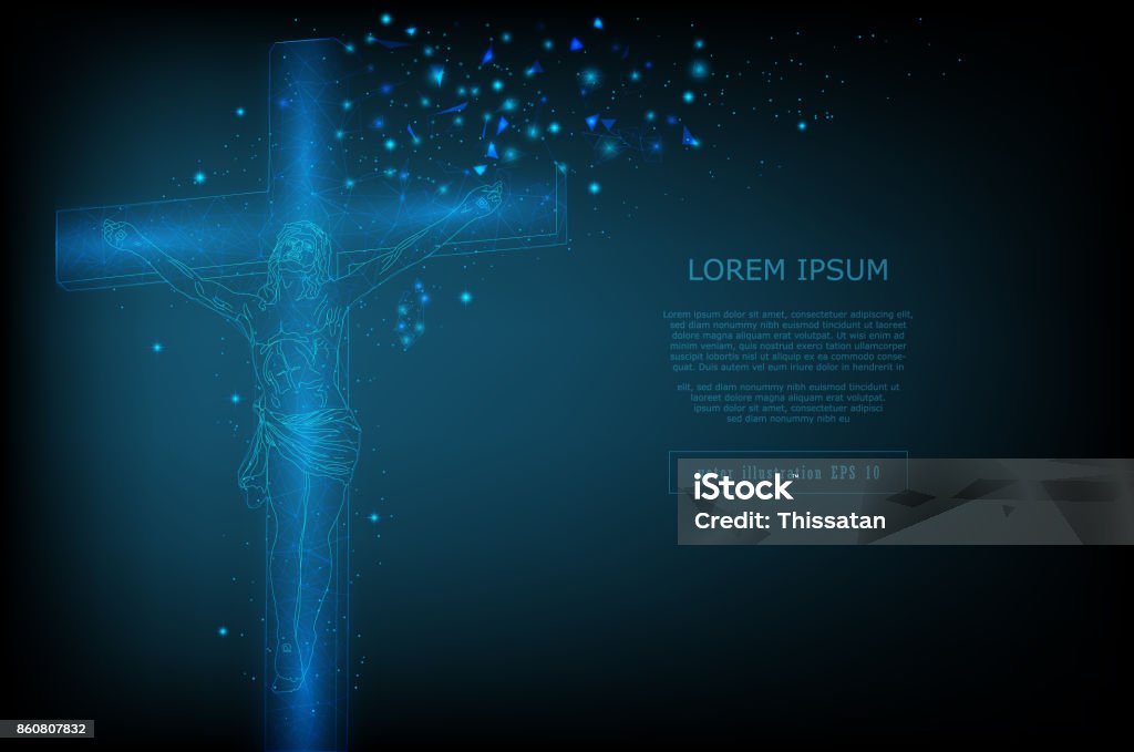 Jesus Pinned Poly Jesus Pinned To A Crucifix Vector Mesh Spheres From Flying Debris ...