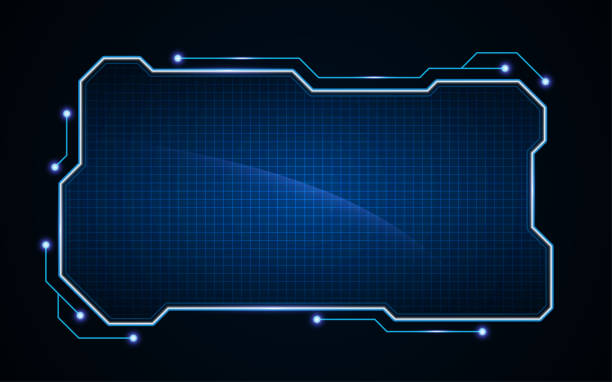 Abstract Tech Frame 5,000+ Abstract Frame Digital Technology Template Innovation Concept ...
