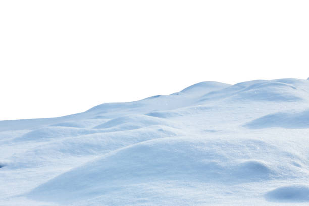 aislado sobre fondo blanco de la nieve - snowdrift fotografías e imágenes de stock