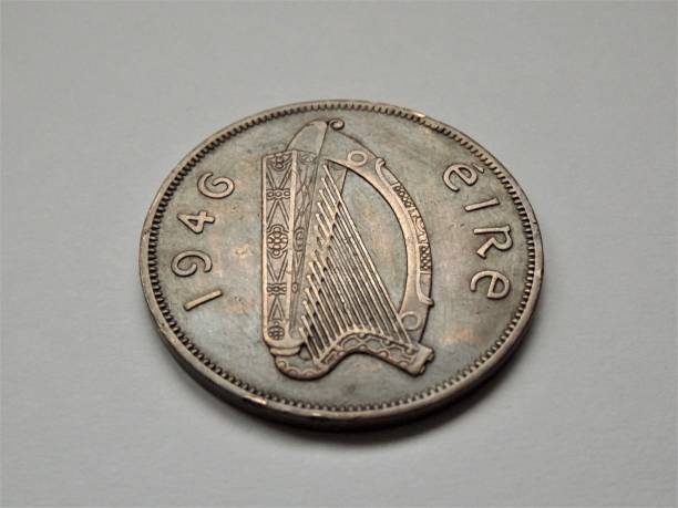 istock This is an old coin of one Irish Penny. 860817422