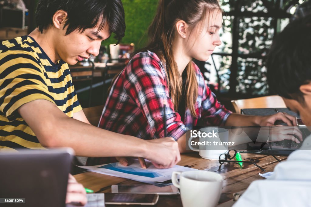 Background Student Task Multi Ethnic Group Of Students Working On Task Together Teamwork ...