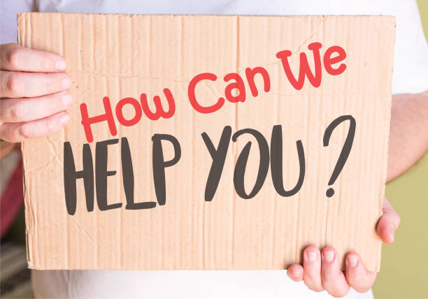 istock how can we help you on cardboard 860821260