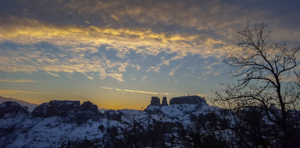 istock Natural phenomenon Belogradchik Rocks at sunset, Bulgaria 860825342