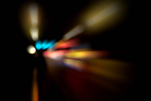 istock Blurry Illumination and night lights, car traffic motion blur the speed and dynamics 860825626