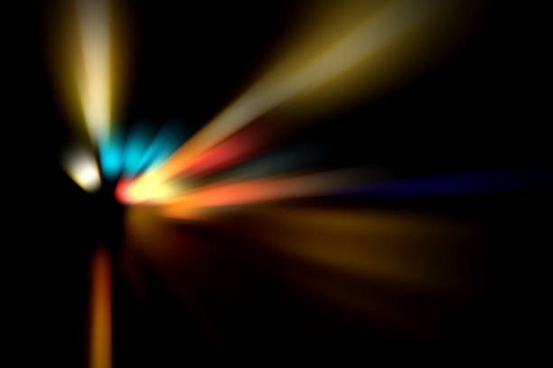 istock Blurry Illumination and night lights, car traffic motion blur the speed and dynamics 860825694