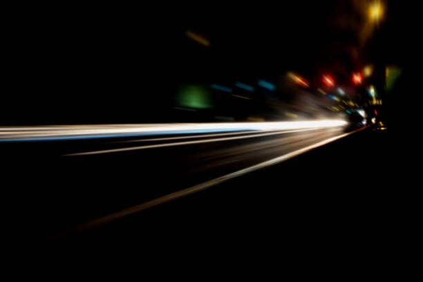 istock Blurry Illumination and night lights, car traffic motion blur the speed and dynamics 860825732