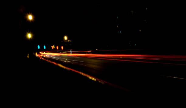 istock Blurry Illumination and night lights, car traffic motion blur the speed and dynamics 860825852