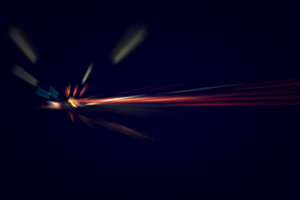 istock Blurry Illumination and night lights, car traffic motion blur the speed and dynamics 860825918