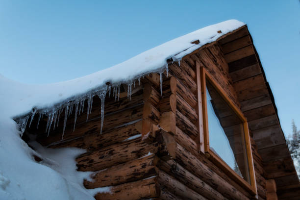 istock Roof Window Covered with Snow 860833192