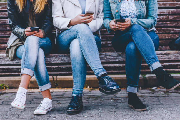 istock Group of Friends on Smart Phones 860845032