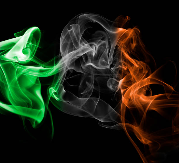 istock Ireland national smoke flag 860848160