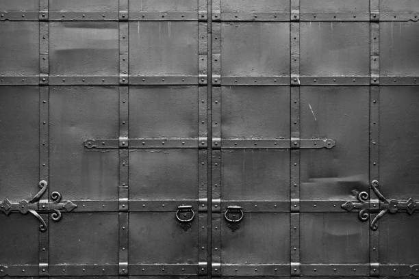 Design on Door of St Michaels Church, Ledbury, Herefordshire, England, UK