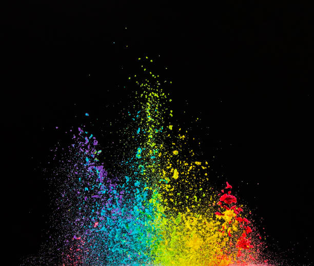 istock Freeze motion of colored dust explosion 860850840