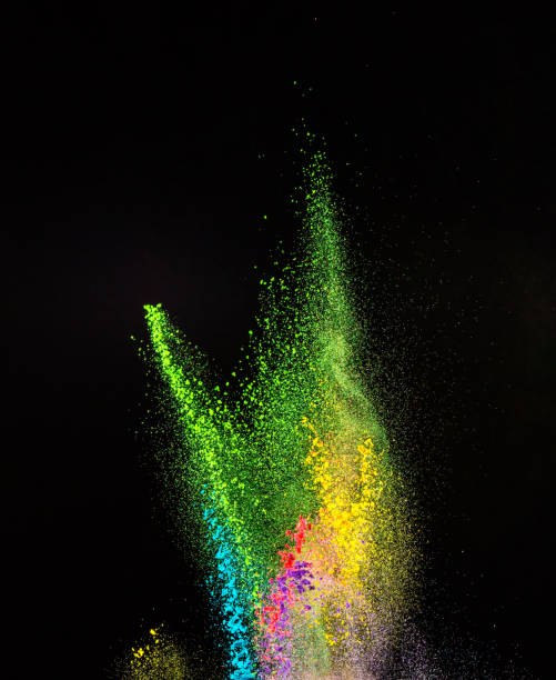 istock Freeze motion of colored dust explosion 860850960