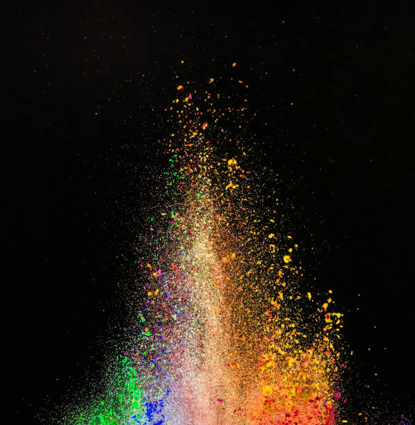 istock Freeze motion of colored dust explosion 860851040