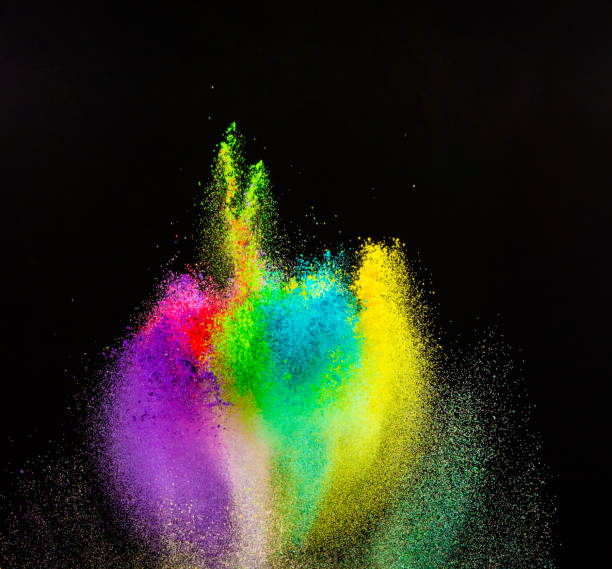 istock Freeze motion of colored dust explosion 860853166