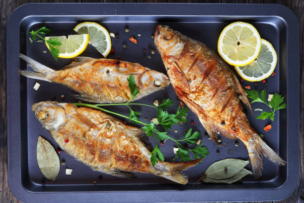 istock close-up of delicious roast  bream fish 860854142