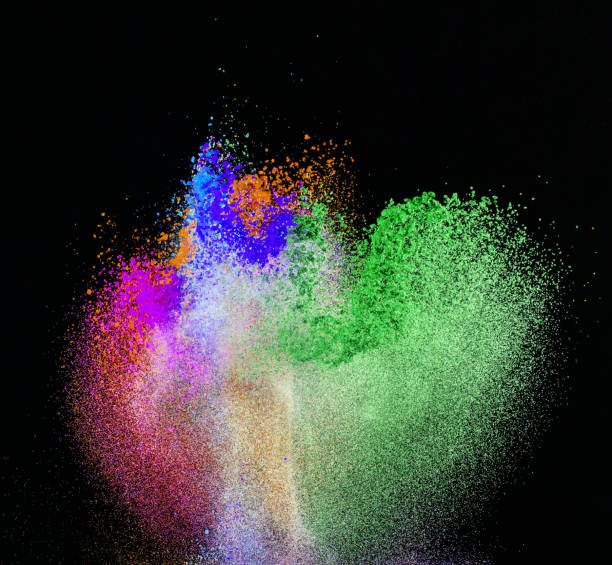 istock Freeze motion of colored dust explosion 860855742