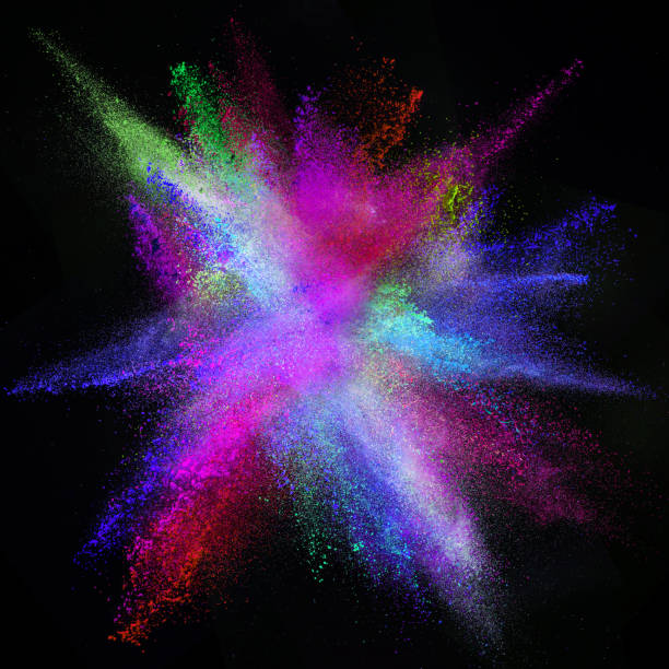 istock Freeze motion of colored dust explosion 860856780