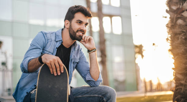 istock Skater man outdoors 860864152