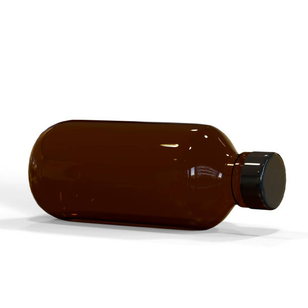 istock Amber Cosmetics And Medical Bottle 860866094