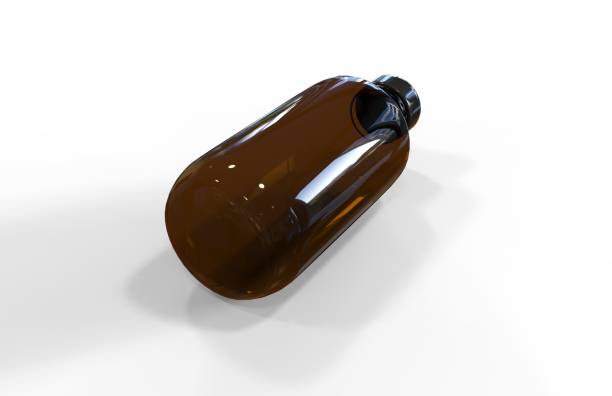 istock Amber Cosmetics And Medical Bottle 860866666