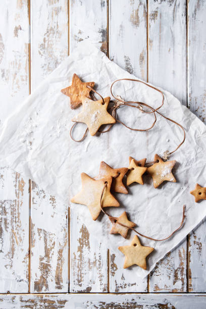 istock Christmas star shape sugar cookies 860873794