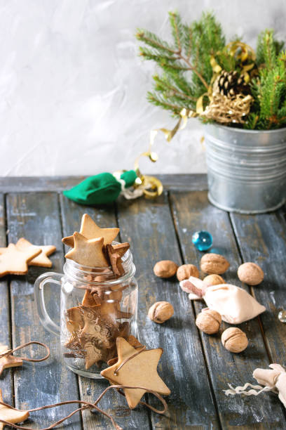 istock Christmas star shape sugar cookies 860873948