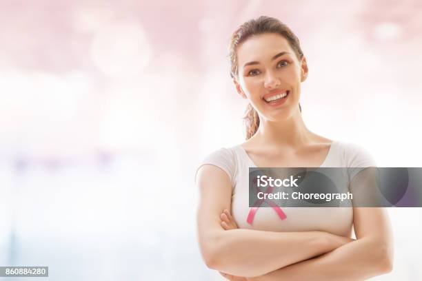 Pink Ribbon Concept Stock Photo - Download Image Now - Breast Cancer Awareness, Cancer - Illness, Women
