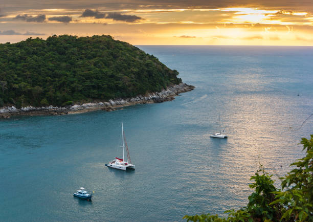 Small island in the sea near Phuket in Thailand