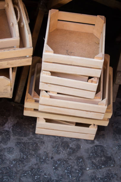 istock Wooden crate box for sale 860899090