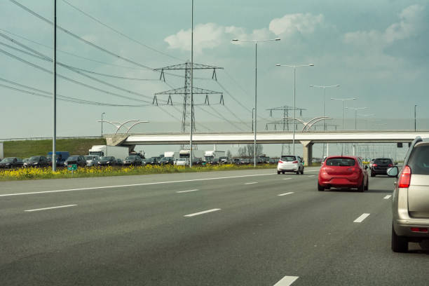 istock Traffic jam on right side of the dutch A2 highway 860901330