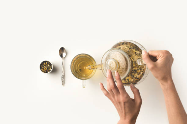 istock person pouring herbal tea 860904848