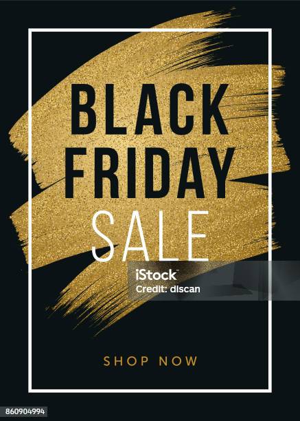 黑色星期五設計廣告 標語 傳單和傳單向量圖形及更多黑色星期五 - 購物活動圖片 - 黑色星期五 - 購物活動, 金, 金色