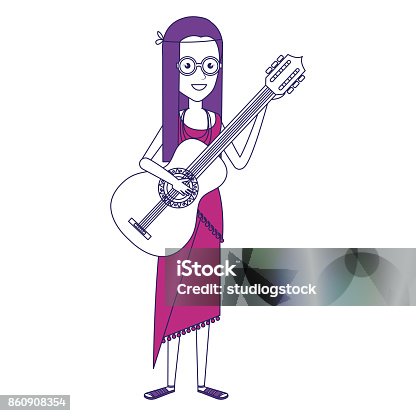 istock hippie woman playing guitar 860908354