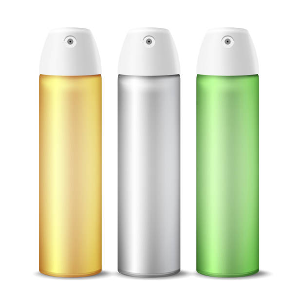 Realistic Air Freshener Spray Can Vector. Aluminium Can Template Blank. Hairspray, Deodorant. 3D Packaging. Template For Mock Up. Isolated Illustration Realistic Air Freshener Spray Can Vector. Aluminium Can Template Blank. Hairspray, Deodorant. 3D Packaging. Template For Mock Up. Isolated home fragrance stock illustrations