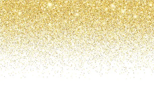 Vector illustration of Gold glitter texture vector gradient background