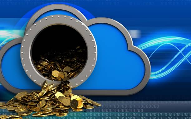 istock 3d golden coins over digital waves 860915366