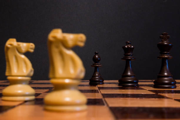 istock Chess photographed on a chessboard 860918700