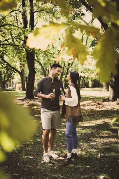 istock Happy couple outdoor. 860920246