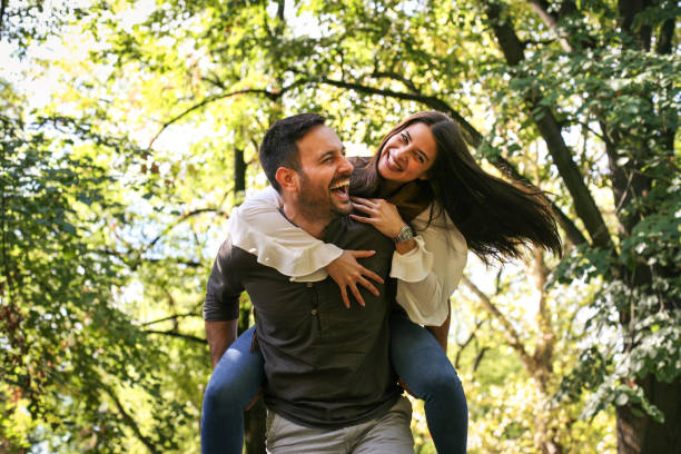 istock Happy couple outdoor. 860923854