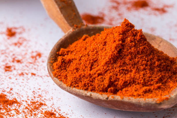 istock red paprika powder close-up on white 860927004