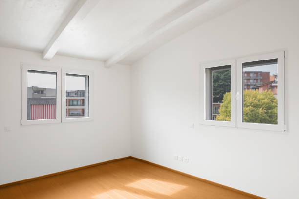 istock Interior of modern apartment, empty room 860927378