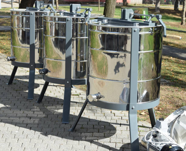 istock Honey extractor on the street market 860927436